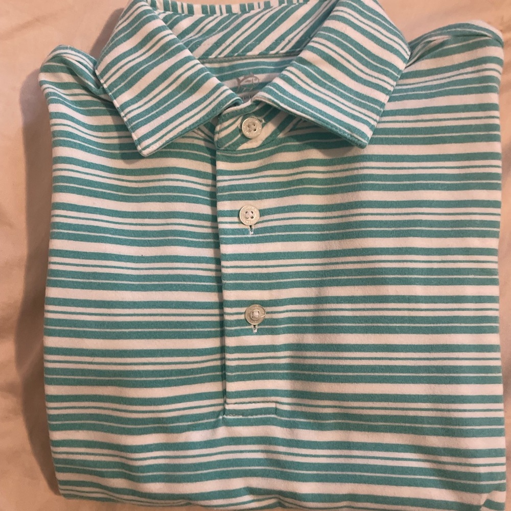 Southern Tide Ryder Heather Bombay Striped Polo Men’s S